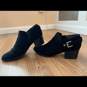 Unisa Black Suede Booties